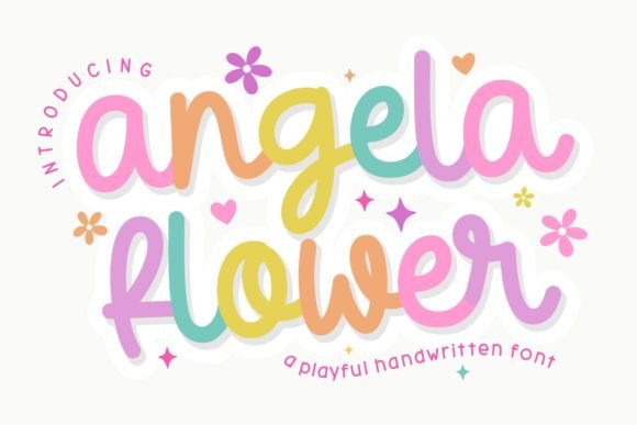 Angela Flower: A Creative Font for Authentic Projects