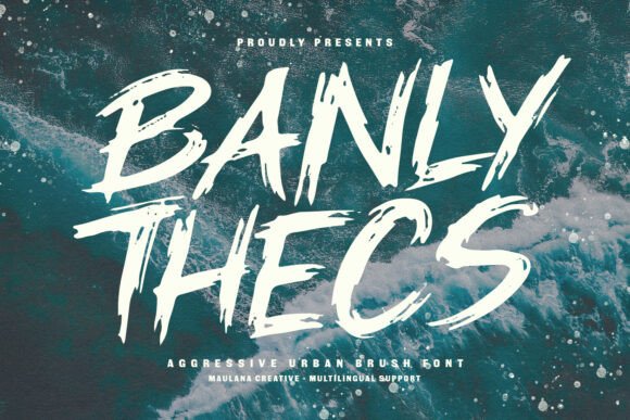 Banly Thecs: The Raw Energy of Urban Brush Typography