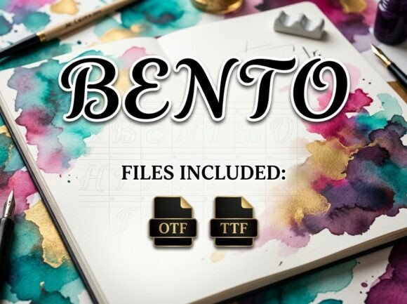 Bento: An Avant-Garde Display Font for Bold Creators
