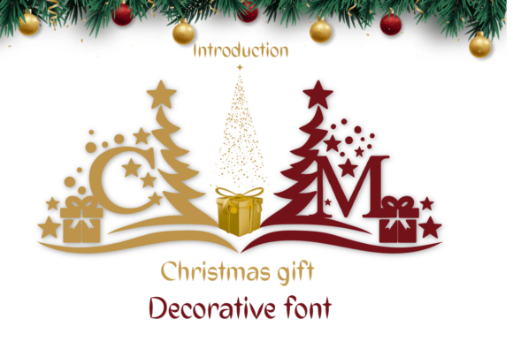 Christmas Gift: A Decorative Font for Festive Design
