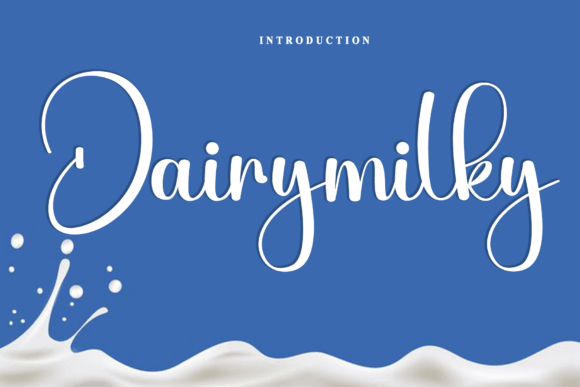 Dairymilky: A Handwritten Font for Authentic Branding