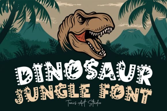 Dinosaur Jungle: A Playful Typeface for Prehistoric Adventures