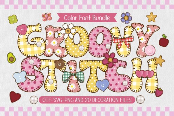 Groovy Stitch: A Playful Font with Handmade Charm