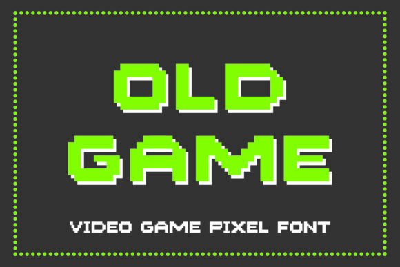 Old Game: The Pixel Font for Authentic Retro Design
