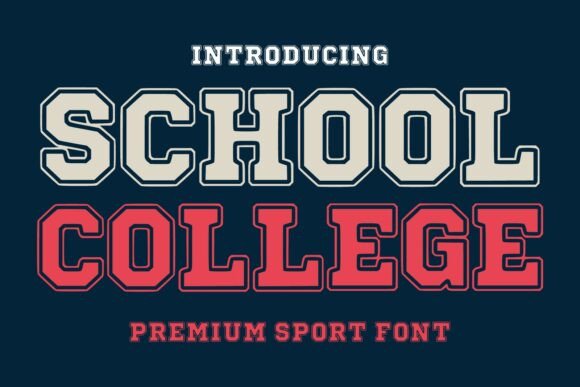 School College: The Varsity Font for Bold Branding