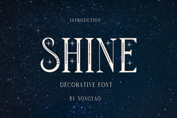 Shine: A Celestial Display Serif for Modern Luxury