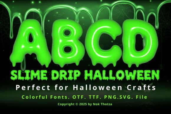 Slime Drip Halloween: A Font That Oozes Personality
