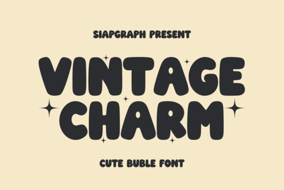 Vintage Charm: Your Go-To Typeface for Retro Playfulness