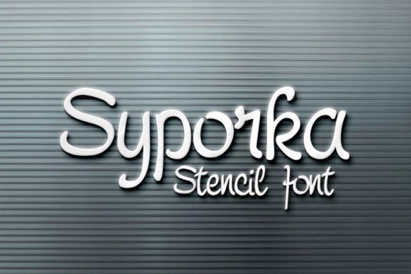 Why Syporka Stencil Is Your Next Favorite Craft Font